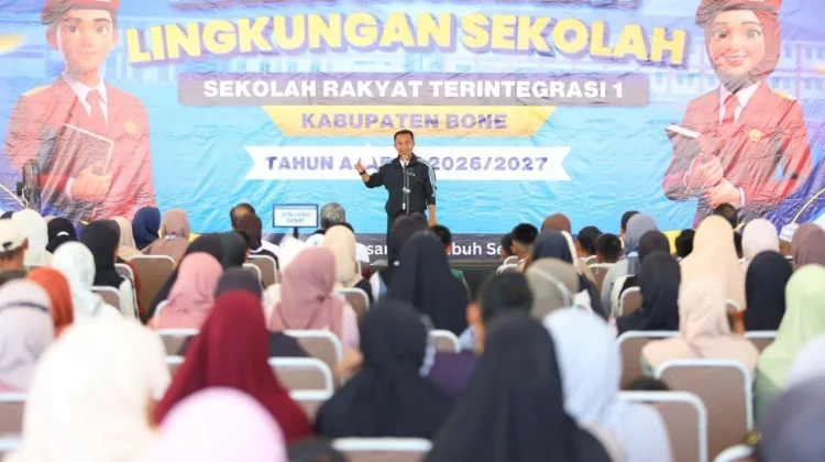 Bupati Bone Buka MPLS Sekolah Rakyat Terintegrasi 1