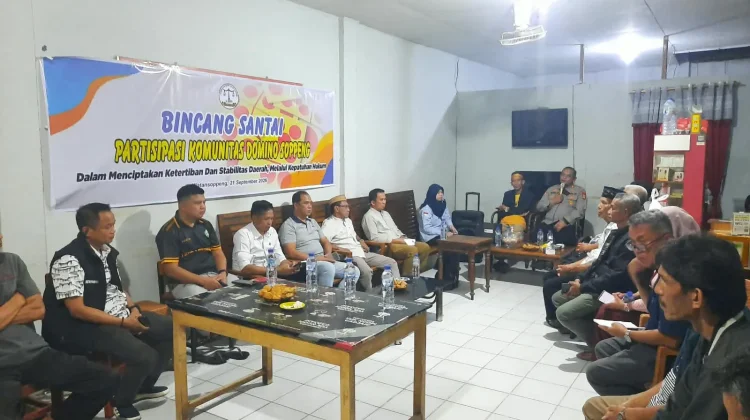 Kapolres Soppeng Ajak Komunitas Domino Jaga Kamtibmas