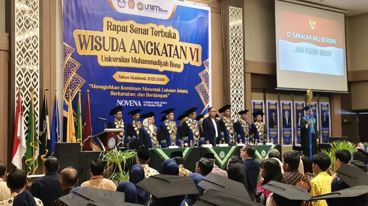 Wabup Bone Hadiri Wisuda UNIM Bone Angkatan VI Tahun 2026