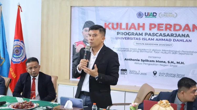 Ketua Pengadilan Negeri Sinjai Jadi Pemateri Kuliah Perdana Pascasarjana UIAD