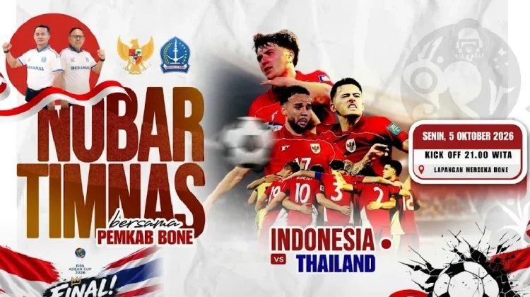 Pemkab Bone Fasilitasi Nobar Final Timnas Indonesia vs Thailand FIFA ASEAN Cup 202