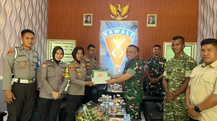 Perkuat Sinergitas, Polres Lapri dan Bengo Sambangi Yonarmed 21/Kawali