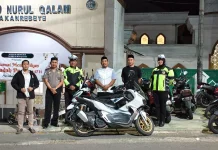 Satlantas Polres Soppeng Pamturlalin Tarawih, Wujudkan Kamseltibcar