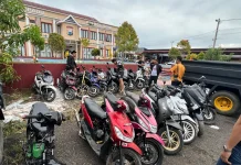 Aksi Balap Liar di Desa Solo Dibubarkan Polisi