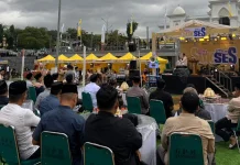 Kapolsek Lalabata Hadiri Pembukaan Pasar Ramadhan