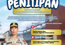 Polres Bone Buka Penitipan Kendaraan Gratis bagi Pemudik