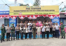 Kapolres Soppeng Cek Pos Pengamanan Operasi Ketupat