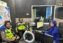 Satlantas Bone Sosialisasi Ops Ketupat Melalui Siaran Radio RRI