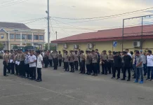 Cek Kehadiran Personel, Polres Bone Gelar Apel