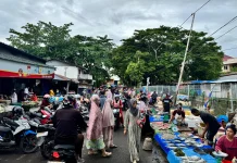 Pasar Pagi di Jalan Kajaolaliddong Tetap Menjadi  Favorit Warga Bone