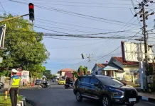 Satlantas Polres Bone Cek Traffic Light Watampone