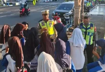 Polantas Bone Edukasi Pelajar Tertib Lalu Lintas