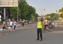 Satlantas Polres Bone Amankan Car Free Day