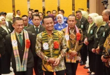 Bupati Bone Hadiri Pelantikan PAW Pengurus Apkesmi 2024–2029