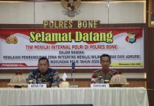 Polres Bone Terima Penilaian Zona Integritas menuju WBK