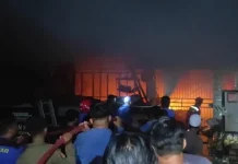Gudang Percetakan di Bone Dilalap Sijago Merah
