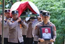 Polres Bone Gelar Penghormatan Terakhir AKP Syamsuddin