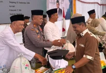 Polsek Lalabata Amankan Penamatan 395 Santri