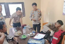 Sidokkes Polres Soppeng Patroli Kesehatan Personel Marioriwawo