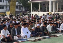 Pelaksanaan Salat Iduladha di Lapangan Gasis Berjalan Kondusif