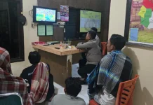 Polres Soppeng Nobar Piala Dunia Pererat Silaturahmi