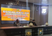 Wakapolres Soppeng Buka Sosialisasi DVI Tingkatkan Kesiapsiagaan Personel
