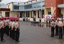 Wakapolres Bone Pimpin Upacara Kenaikan Pangkat 93 Personel Polri