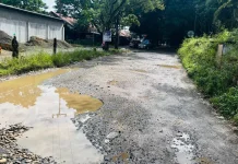 Emak-Emak Keluhkan Jalan Rusak menuju Pasar Palakka Bone