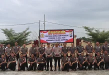 Polres Soppeng Gelar Upacara Kenaikan Pangkat 34 Personel Polri