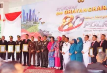 Bupati Bone Hadiri Syukuran Hari Bhayangkara ke-80 di Lapangan Merdeka