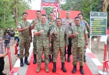 Wakapolres Bone Hadiri Peresmian Jembatan Perintis Garuda Awangpone