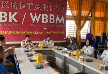 Lapas Watampone Dukung Evaluasi Kinerja Pelayanan Publik