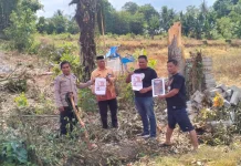 Respons Cepat Polres Soppeng Cegah Dampak Pembakaran Batang Pohon