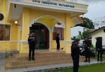 Brimob Bone Perketat Pengamanan Gereja Demi Kelancaran Ibadah Mingguan
