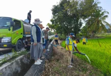 Atasi Kemarau di Lahan Persawahan, Pemkab Pinrang Terjunkan Mobil Tangki Air