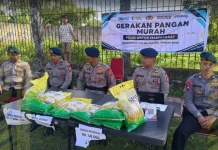 Brimob Bone Gelar Gerakan Pangan Murah Bantu Ringankan Beban Warga