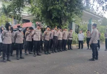 Polres Soppeng Kawal RDPU Mahasiswa Berlangsung Aman dan Kondusif
