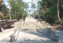 Pembangunan Jembatan Gantung TMMD di Desa Tadang Palie Hampir Rampung