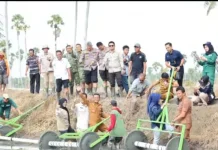 Wakapolres Bone Dukung Pertanian Modern lewat Gerakan Tanam Serempak Bersama