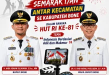 Pemkab Bone Gelar Lomba Video Antar Kecamatan Sambut HUT RI