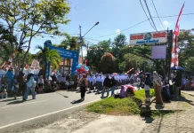 Lomba Gerak Jalan Indah HUT RI Ke-81 Gerakkan Ekonomi Bone