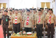 Kakan Kemenag Bone Hadiri Pelepasan Kontingen Jambore Nasional di Jakarta