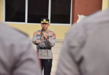 Apel Perdana, Kapolres Bone Tekankan Disiplin Personel