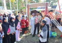 Bupati Bone Tinjau Perkemahan Hari Pramuka di Ponre