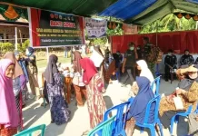 Layanan Kesehatan Gratis Diberikan TNI pada Penutupan TMMD Bone