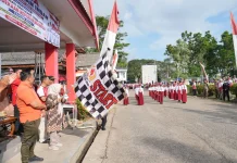 Sebanyak 76 Peserta dari 50 Sekolah Meriahkan Gerak Jalan Indah di Sinjai Utara