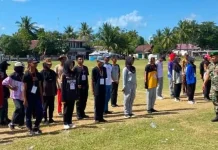 Babinsa Kajuara Matangkan Kesiapan Paskibraka jelang Upacara