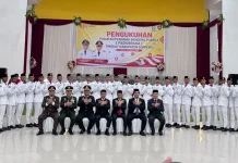 Kapolres Soppeng Hadiri Pengukuhan Paskibraka, Tekankan Nasionalisme