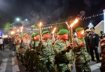 Pawai Obor di Bone Nyalakan Semangat Persatuan Kemerdekaan