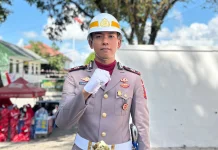 Sosok Muda Ipda Ad’harianto, Sukses Pimpin Upacara HUT Ke-81 RI di Bone
